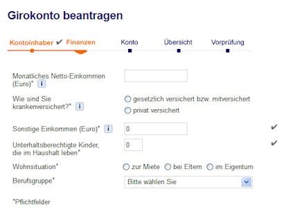 Sie arbeiten bei ing diba? Anleitung zum Kontoeröffnungsantrag des DiBa Girokontos