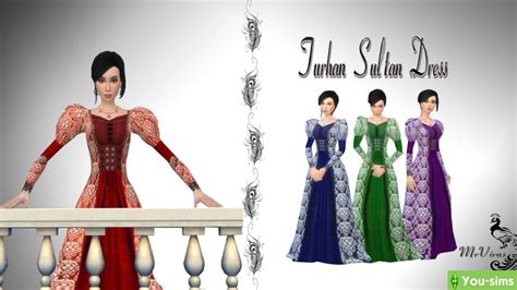 Скачать Turhan Sultan Dress Mv от Mrvirus к Sims 4 You Sims