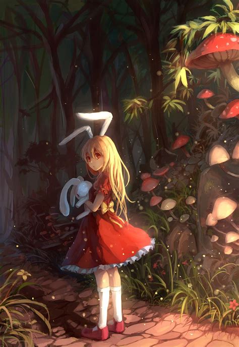Anime Manga White Rabbit Alice In Wonderland Kawaii Anime Girl Anime