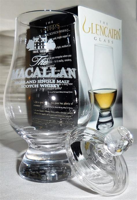 Macallan Glencairn Malt Scotch Whisky Tasting Glass With Ginger Jar Top