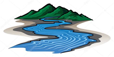 Mountains And River Stock Vector Image By ©awesleyfloyd 34206935
