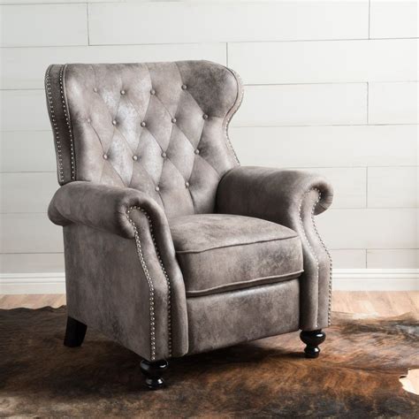See more ideas about armchair, leather armchair, chair. Walder Tufted Microfiber Recliner Club Chair by ...