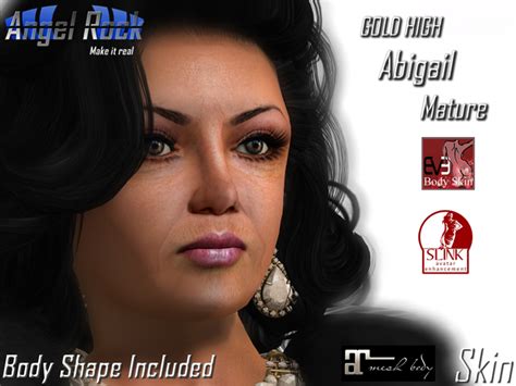 Second Life Marketplace Angel Rock Skin Abigail Mature Gold High Demo