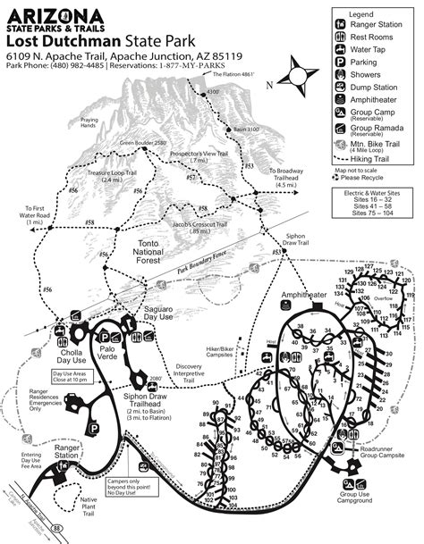 Map Of Arizona State Parks With Camping