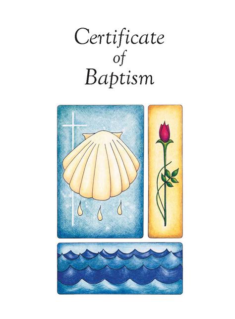 Certificate Of Baptism Card Style Ambassador