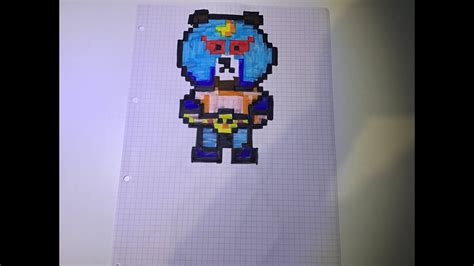 The outer, heavy outline makes it perfect to use as a coloring page. EL BROWN BRAWL STARS in pixel art - YouTube