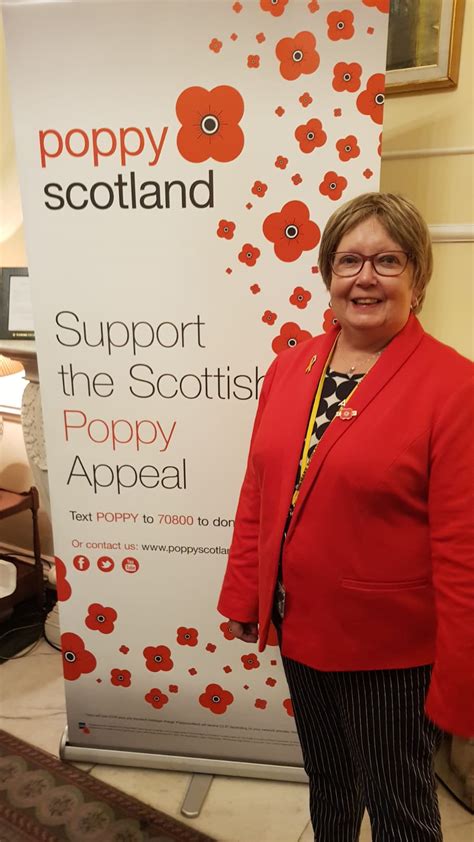 POPPY SCOTLAND Marion Fellows MP For Motherwell Wishaw