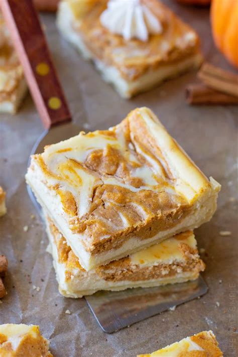 Beat the cream cheese, powdered sugar, butter, and the remaining pinch of salt with an electric mixer in a medium bowl until smooth, 1 to 2 minutes. Pumpkin Pie Cheesecake Bars | Recipe | Pumpkin pie ...