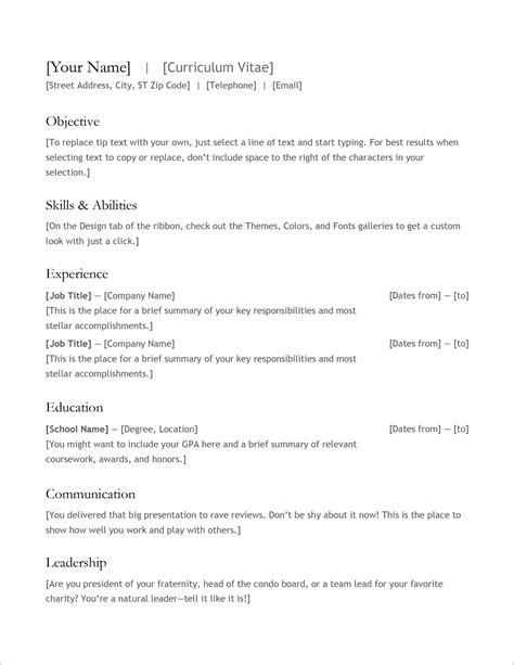 You'll have more than enough room for a detailed. Modern Simple Word Document Resume Templates in 2020 | Downloadable resume template, Infographic ...