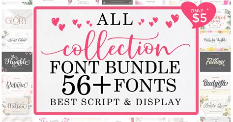 All Collection Font Bundle Bundle · Creative Fabrica