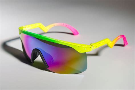 blaster oakley inspired ski neon yellow green mirror 80s sunglasses a60 12 99 via etsy