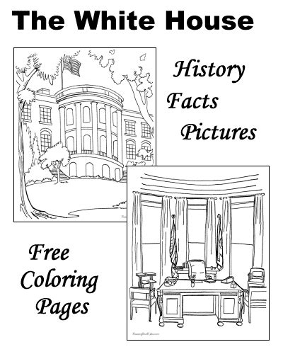 Print and color president's day pdf coloring books from primarygames. The White House - History, Facts, Pictures and Coloring pages