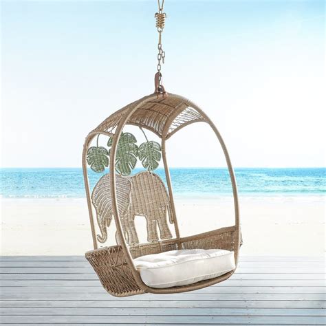 Elephant Swingasan Hanging Chair Indoor Outdoor Papasan Pier1 Hanging