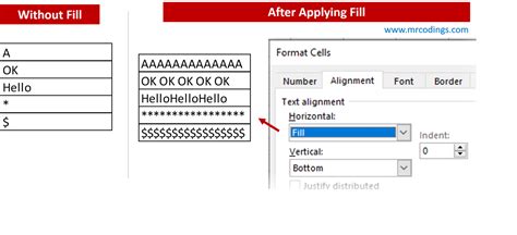 Ms Excel 010 Advanced Horizontal And Vertical Alignment Setting