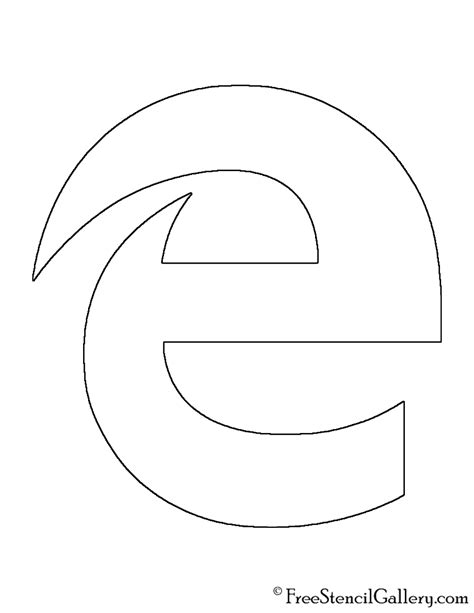 Microsoft Edge Logo Stencil Free Stencil Gallery