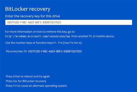 How To Use Bitlocker Recovery Key To Unlock Windows Operating System