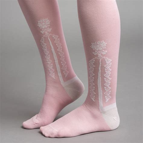 Clocked Silk Stockings Pink American Duchess