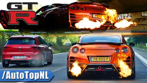 Nissan Gtr R35 Insane Flames Armytrix And 100 200 By Autotopnl Youtube