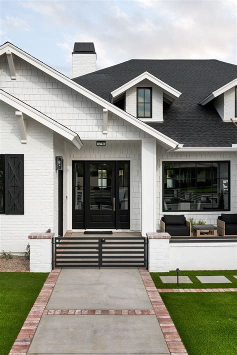 This Black And White Farmhouse Exterior Is Making All The Statements