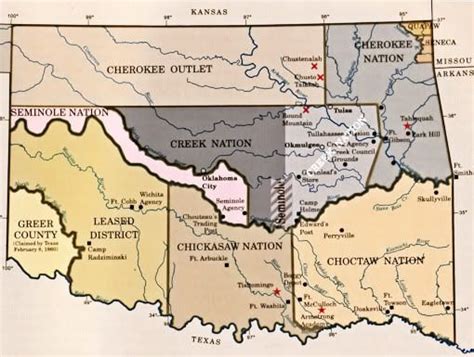 Maps And History Of Oklahoma County 1830 19001 Oklahoma History