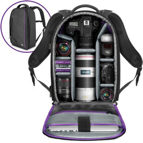 Large Camera Backpack Bag For Canon Nikon Sony Dslr And Mirrorless By