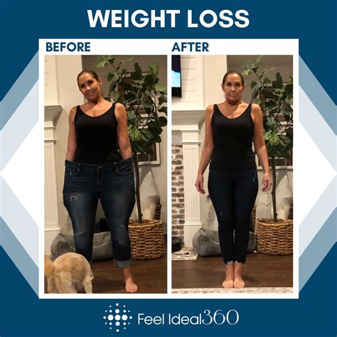 Weight Loss Before And After Feel Ideal 360 Med Spa Southlake Tx