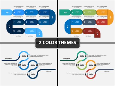 Curved Timeline Powerpoint Template Powerpoint Presentation