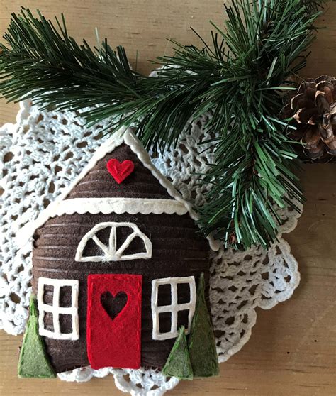 Diy Gingerbread House Ornament Kunin Felt