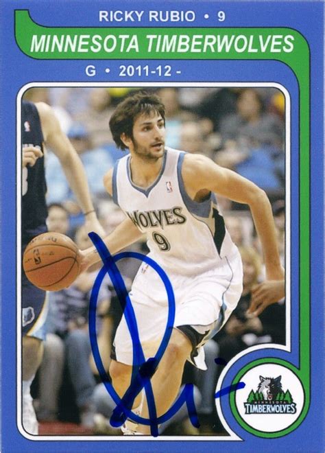 Minnesota Sports Autograph Project Ricky Rubio