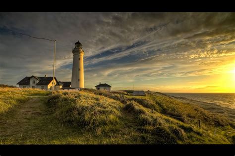 Hirtshals Lighthouse Hdr Photography Lighthouse Beautiful Lighthouse