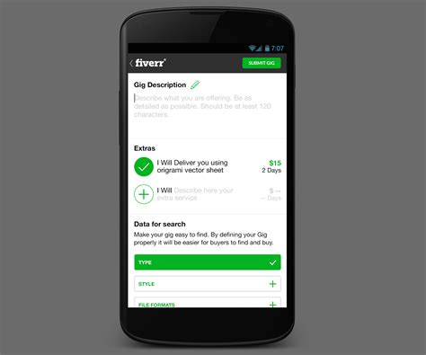 Fiverr Android App Lets Sellers Deliver Projects From The App