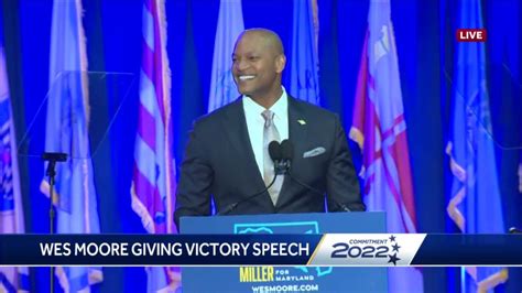 Breaking Wes Moore Delivers Victory Speech Video