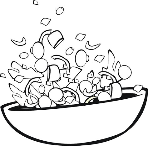 Fruit Salad Coloring Pages Download And Print For Free Sketch Coloring Page
