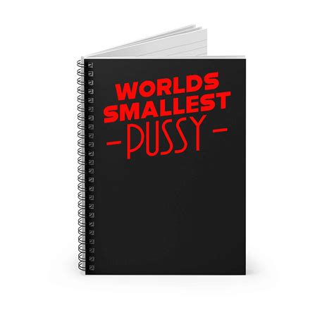 Worlds Smallest Pussy Spiral Notebook