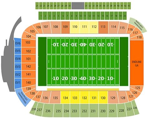 Qualcomm Stadium Seating Chart With Seat Numbers Di 2020