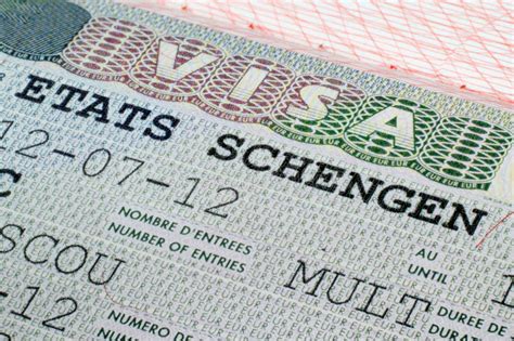 Schengen Wiza W Paszporcie Dla Wycieczki Włochy Zdjęcie Stock Obraz