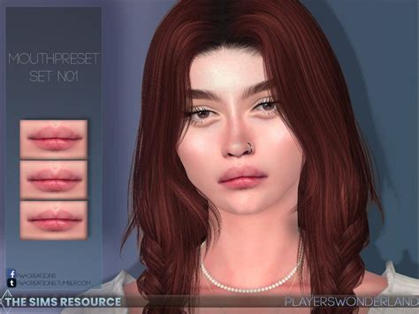 The Sims Resource Mouthpreset Set N01 The Sims Sims 4 Cas Sims Cc