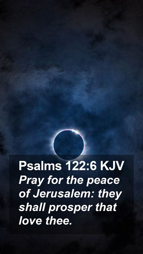 Psalms 1226 Kjv Mobile Phone Wallpaper Pray For The Peace Of
