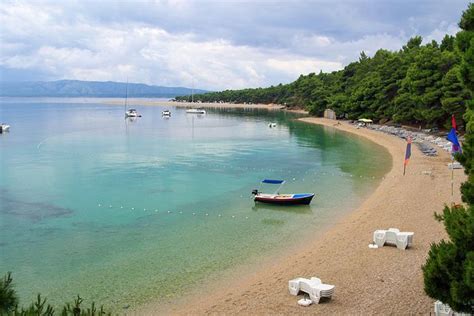 Bucht Zlatni Rat Bol Insel Bra Kroatien