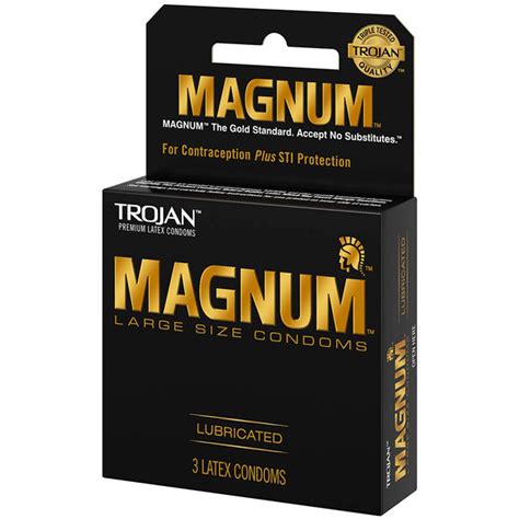 Trojan Magnum Large Size Lubricated Condoms 6 Pack Rafaelos