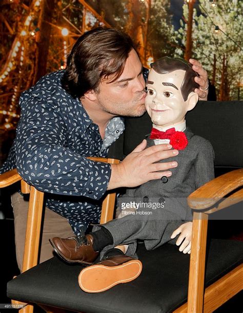 Jack Black And Slappy The Dummy Attend Sony Pictures Photo Call For