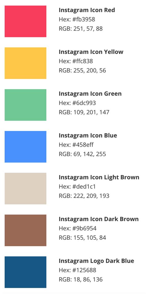 Instagram Logo Colour Code Yuremkruwdodson