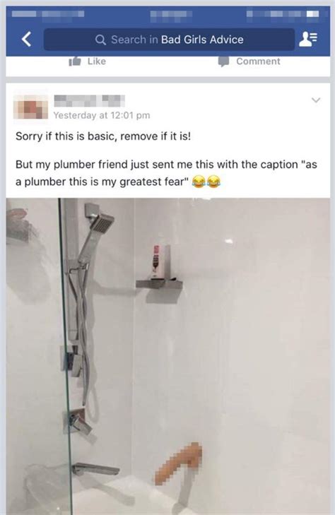 blokes advice facebook group tradie sacked for shower dildo photo au — australia s