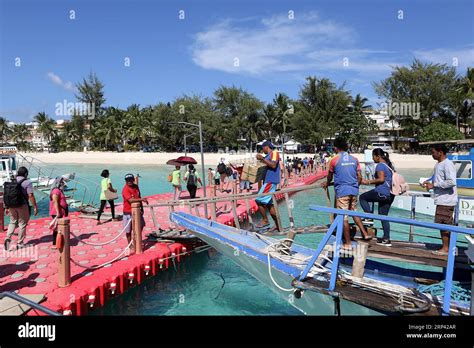 BORACAY ISLAND Oct Tourists And Residents Arrive In Boracay Island