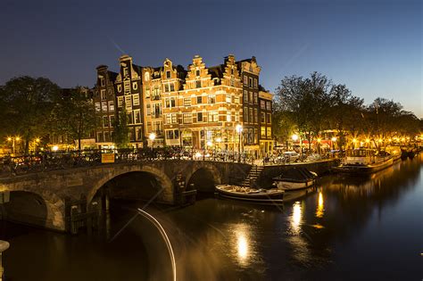 夜间运河，约旦，阿姆斯特丹，荷兰高清图片下载 正版图片501458454 摄图网