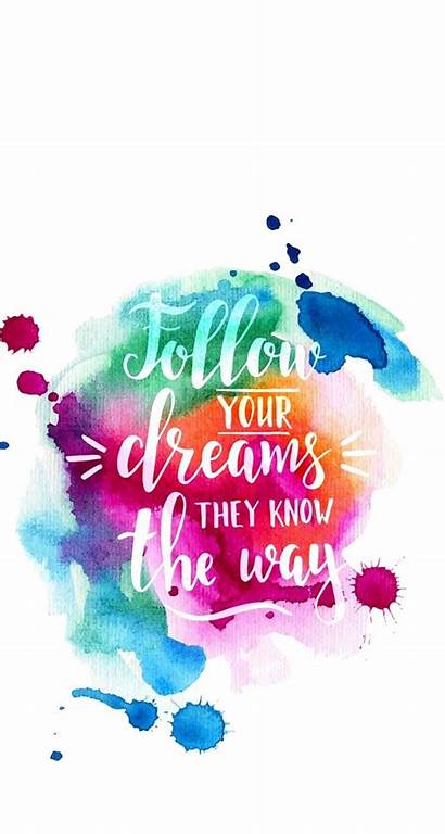 Iphone Quotes Frases Inspirational Dreams Follow Wallpapers