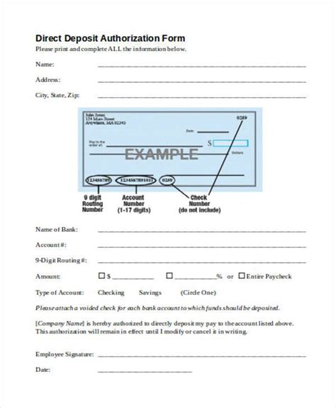 sample authorization forms  ms word