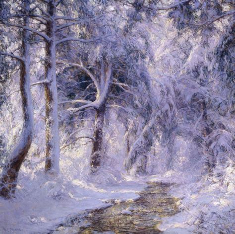 Walter Launt Palmer 1854 1932 White World 1932 Oil On Canvas