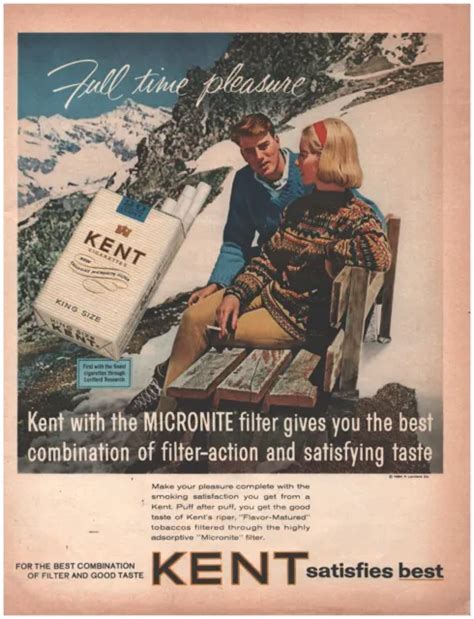 1964 Kent Cigarettes Vintage Original Magazine Print Ad 421 Picclick