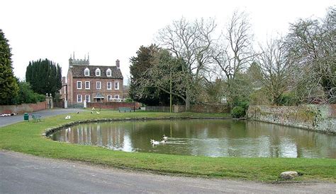 Urchfont Village Green Manor House And Pond Salisbury Wiltshire